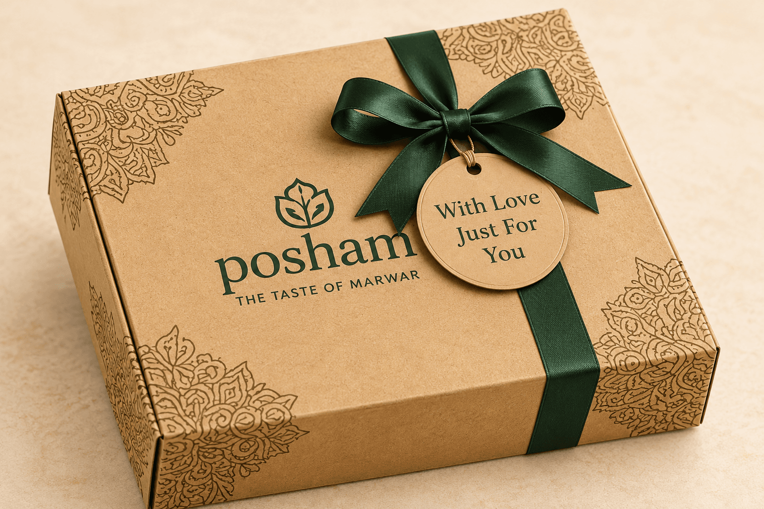 Posham Customized Packing - luxury festive gift box