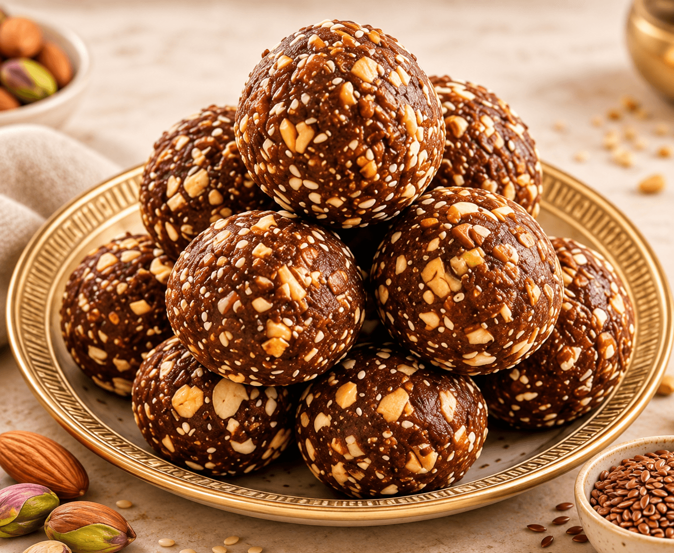 Posham Ragi Dry Fruit Laddoo - authentic Marwari sweet